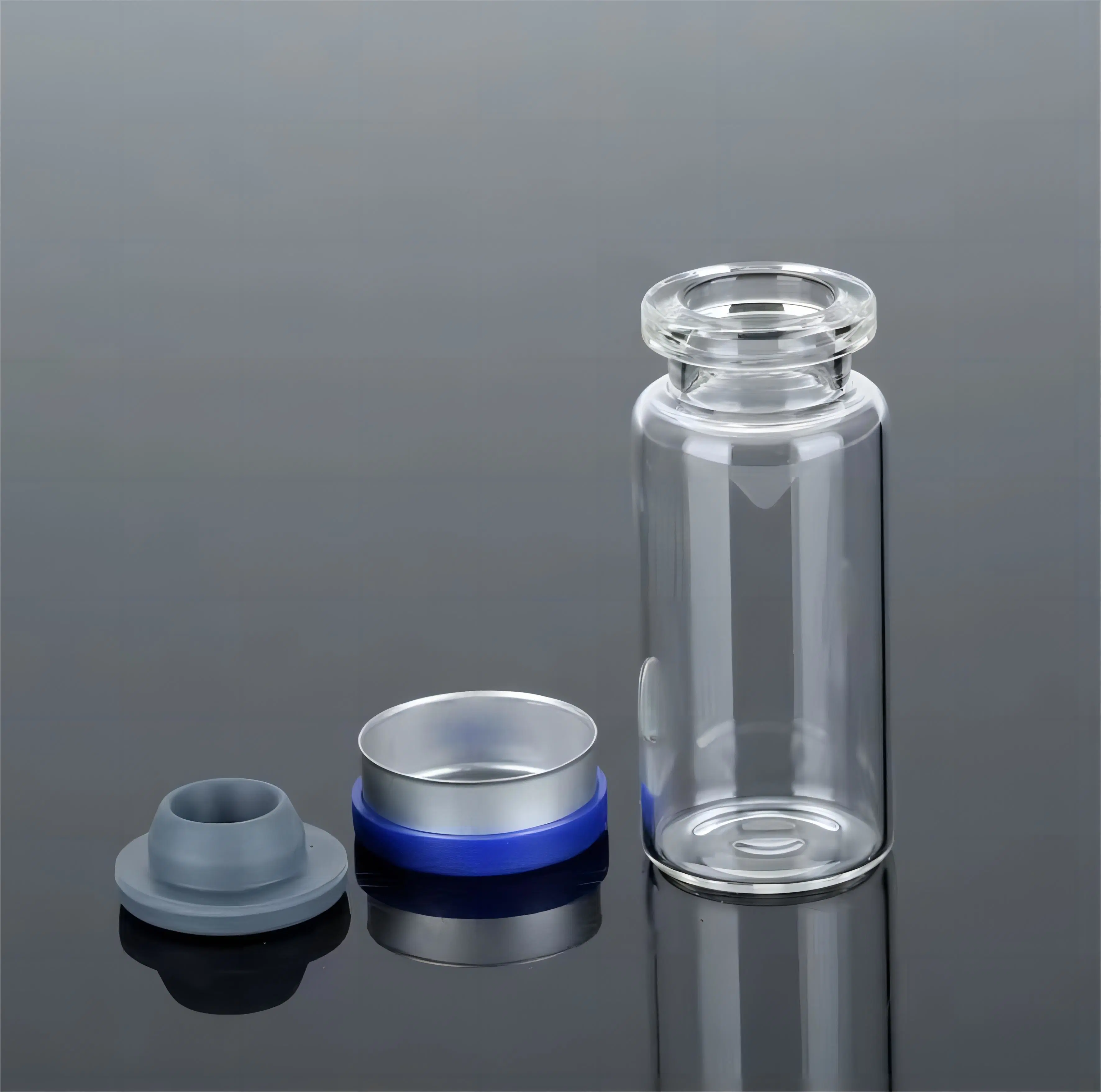 20ml 30ml Sterile Injection Glass Vials with Rubber Stopper for Serum