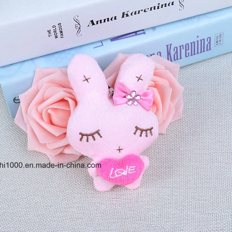 Custom Plush Key Chain Cute Bunny Ce Certificated Kids Toys