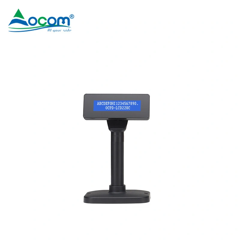 Factory Best Prcie USB Serial Port 2 Line LCD Digital Customer Pole Display in POS System