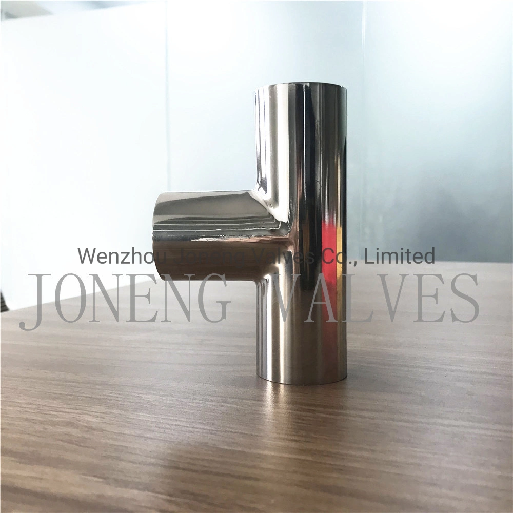 Joneng Stainless Steel Sanitary Welded Equal Tee Pipe Combination&Joint Fittings Made in China