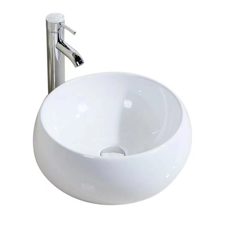 6130 New Design Rectangular Countertop Ceramic Art Handwashing Basin Bathroom Basin Sink