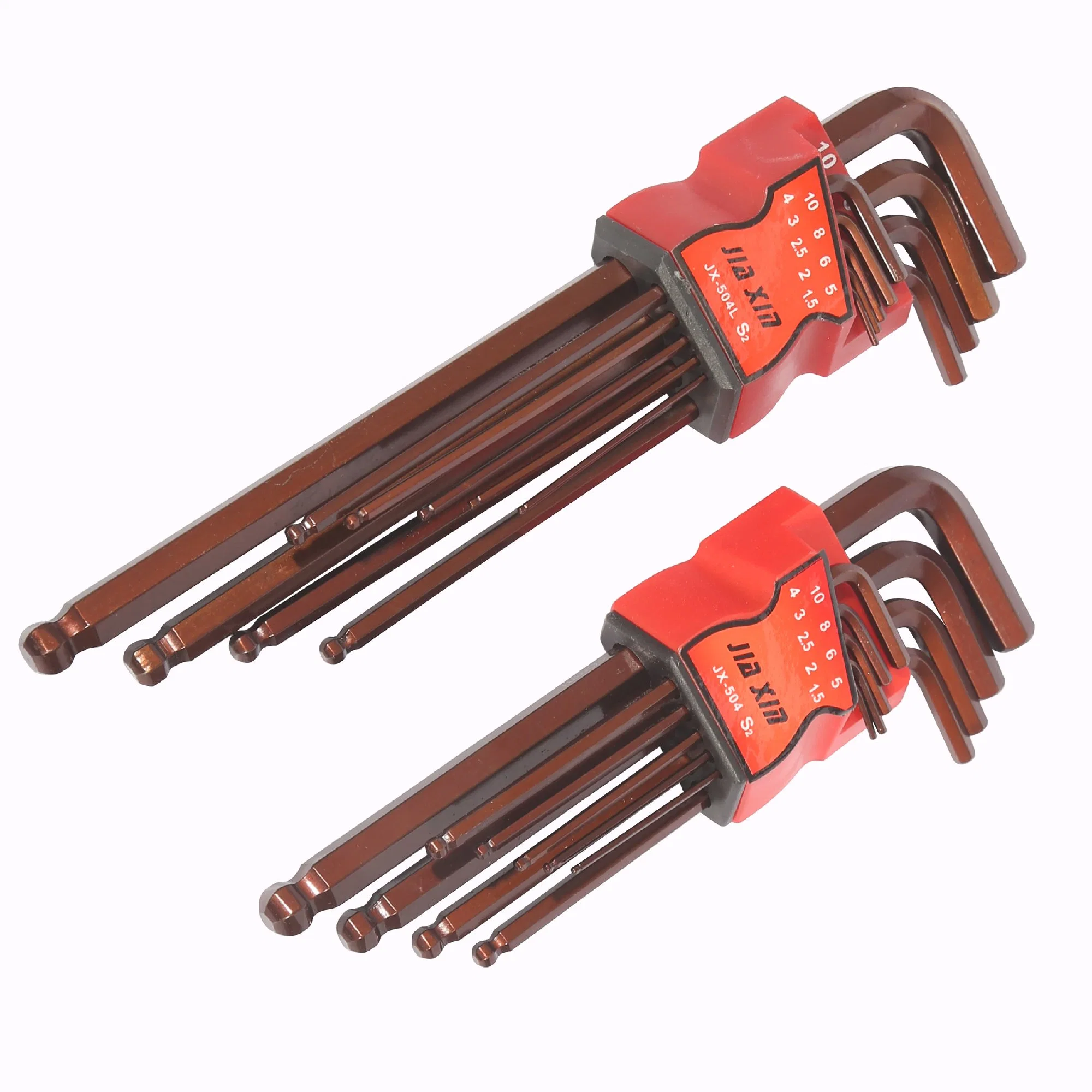 Hardware Hand Tools Long Ball Head 9PCS Hex Key Wrench Set