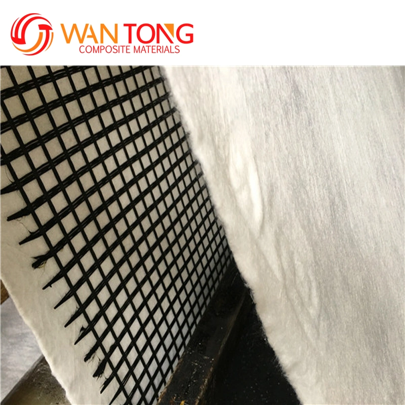 50/50kn Fiberglass Geogrid Composite Non Woven Geotextile Asphalt Reinforcement Geogrid