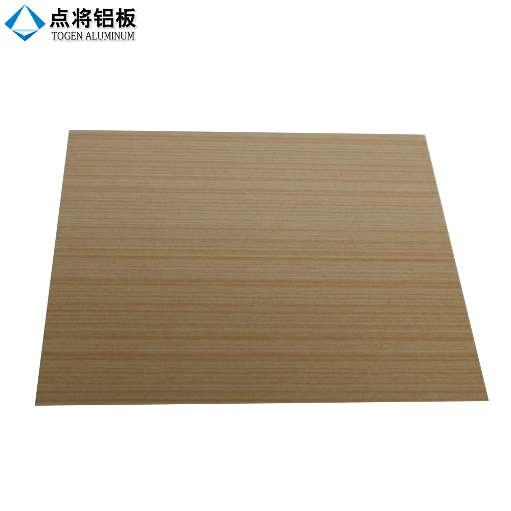 Wood Grain Color Coated Aluminum Sheet Pattern Solid Panel for Curtain Wall