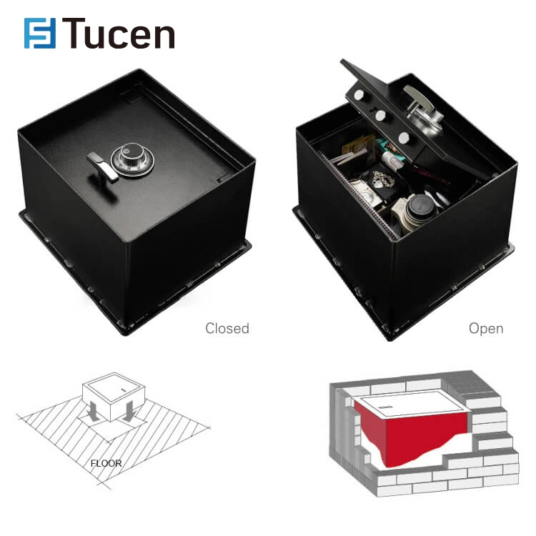 Hot Sale High quality/High cost performance  Black Electronic Home Paper Packing Boxes Microwave Safe Economy Safe Box Digital Lock Safe