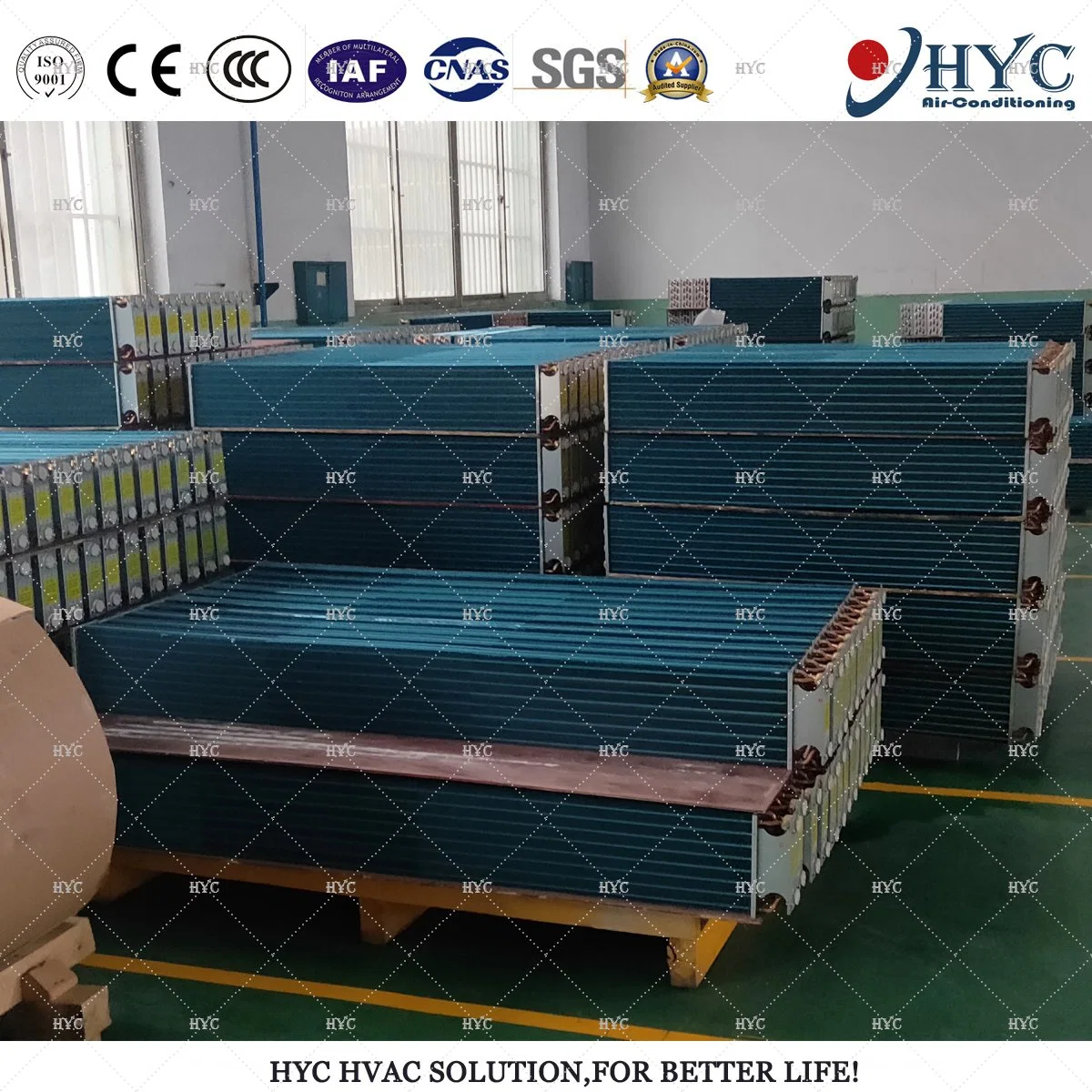 HVAC Air-Conditioner Air to Air Copper Tube Fin Coil Condenser