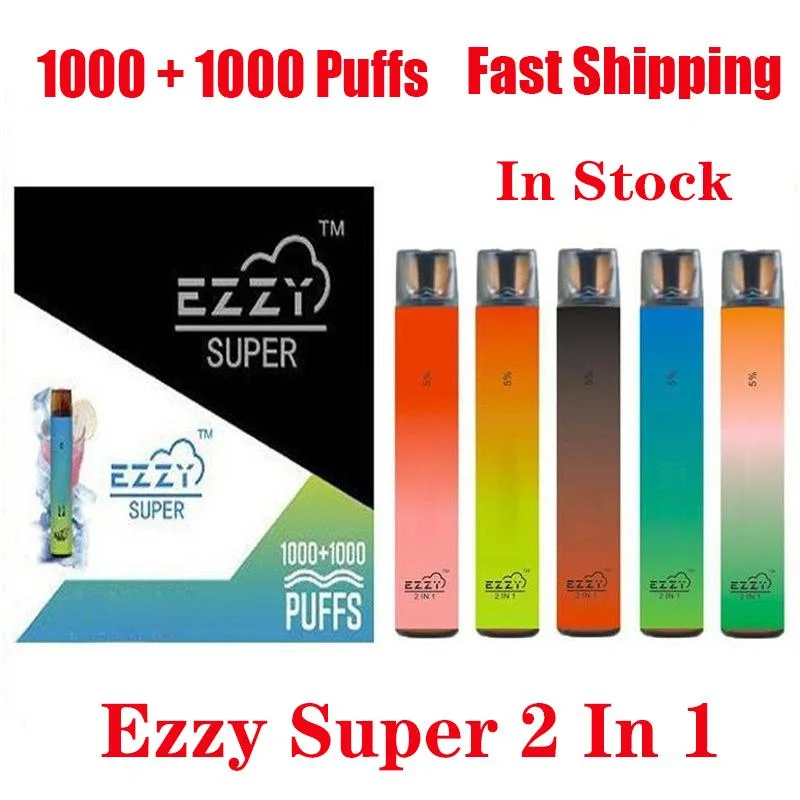 2021 Vape desechables Popular vaporizador Ezzy 2 en 1 cigarrillos electrónicos