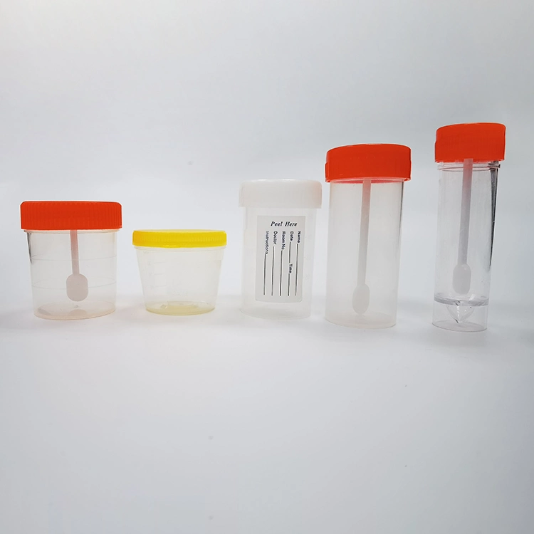 Plastic Disposable Specimen Collection Stool Urine Container 30ml 60ml