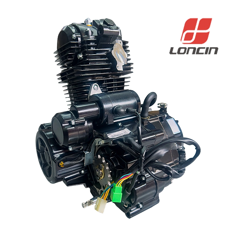 Vente chaude de pièces détachées pour moto avec moteur Loncin 250cc à 4 temps, 6 vitesses, démarrage au kick et électrique.