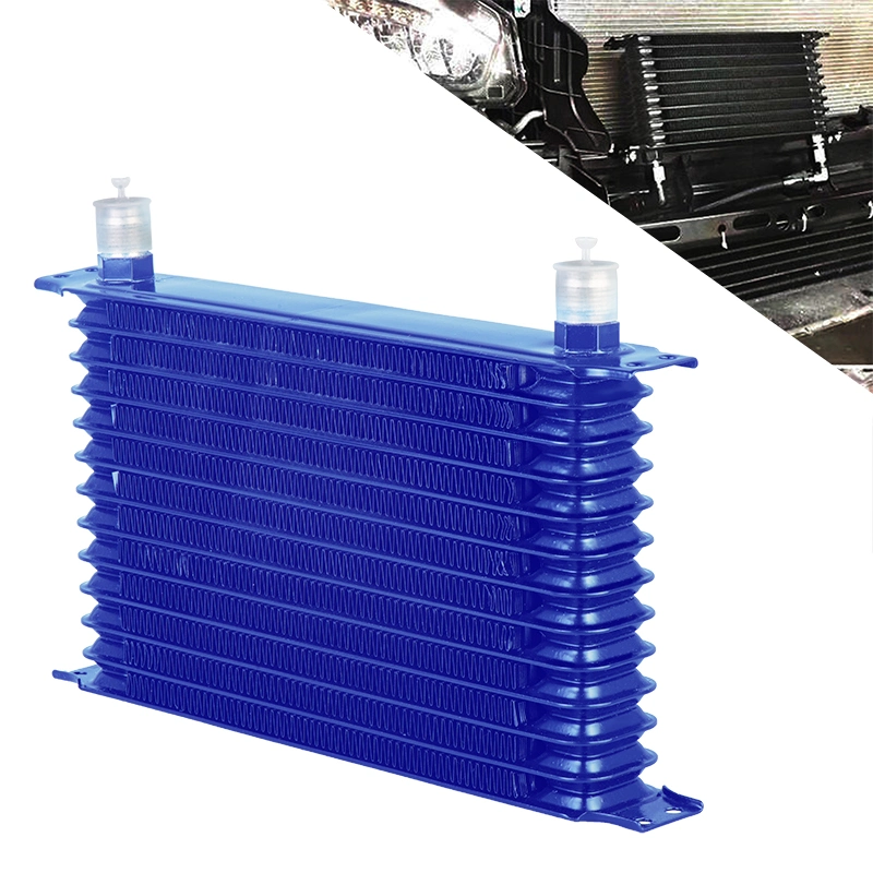 Universal Oil Cooler 7/13/15 Rows 10an 10an Universal Engine Transmission Oil Cooler Kit Japanese Trust Type Black