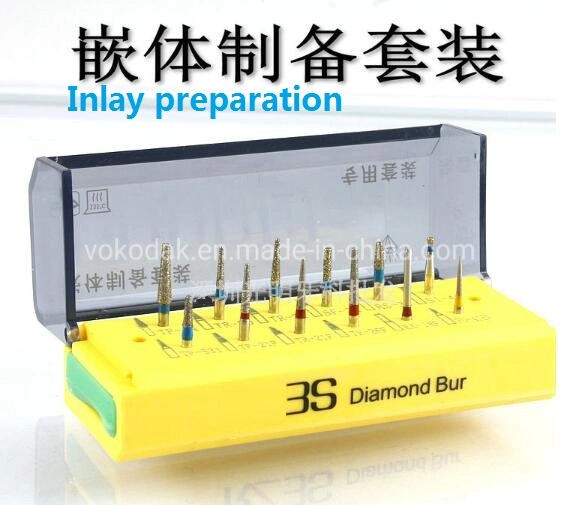 Dental Diamond Bur Combination Packages with Disinfection Box