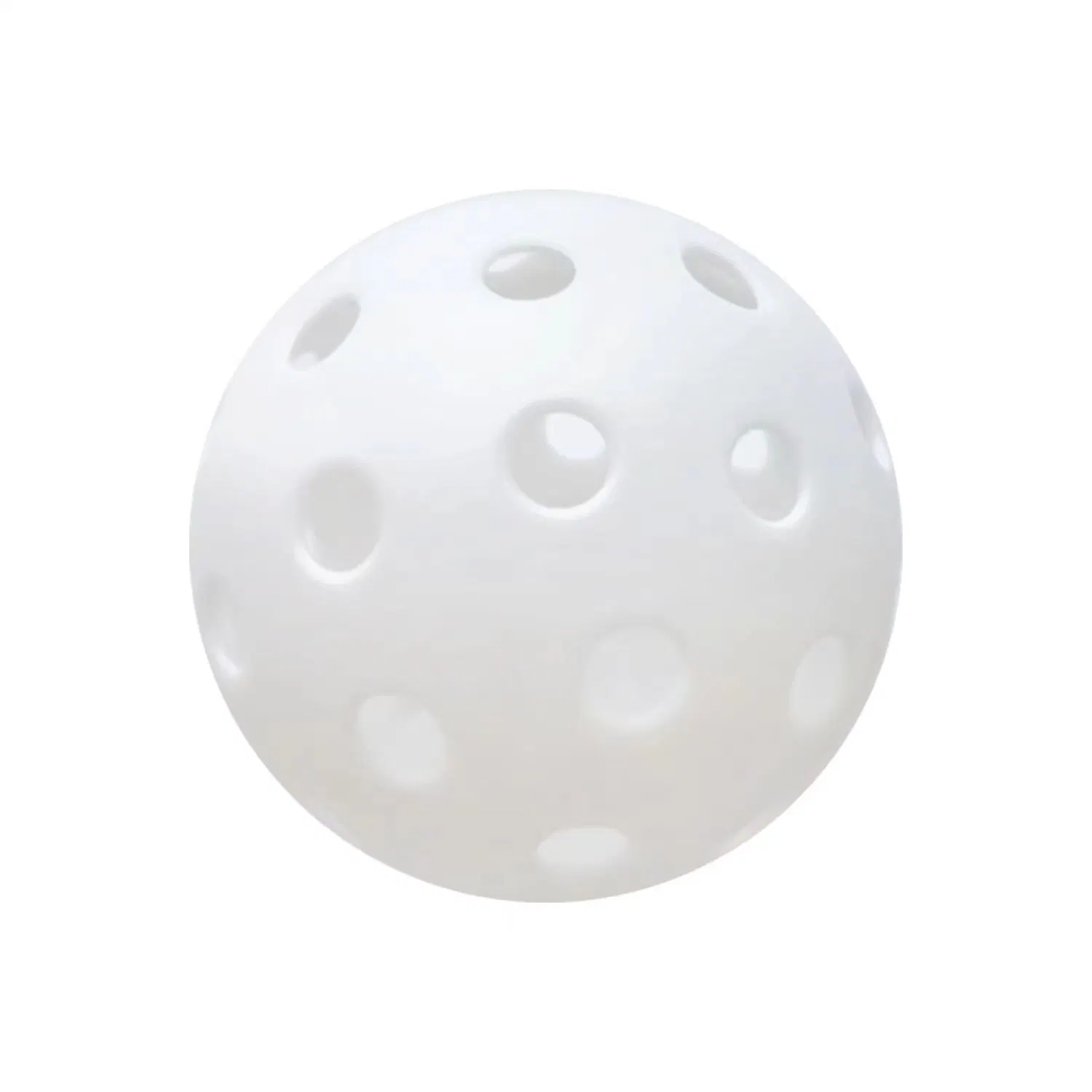 12-Pack Outdoor Pickleball Balls Standard 40 Holes, White Color 26g