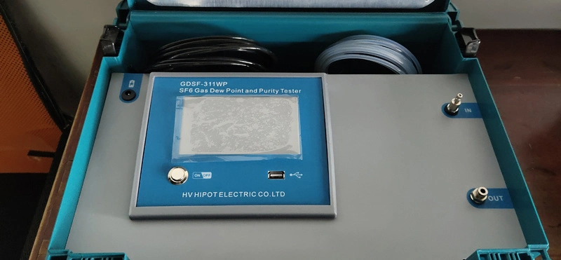 Medidor de punto de rocío de gas SF6 de envío rápido Equipo de prueba de humedad de gas