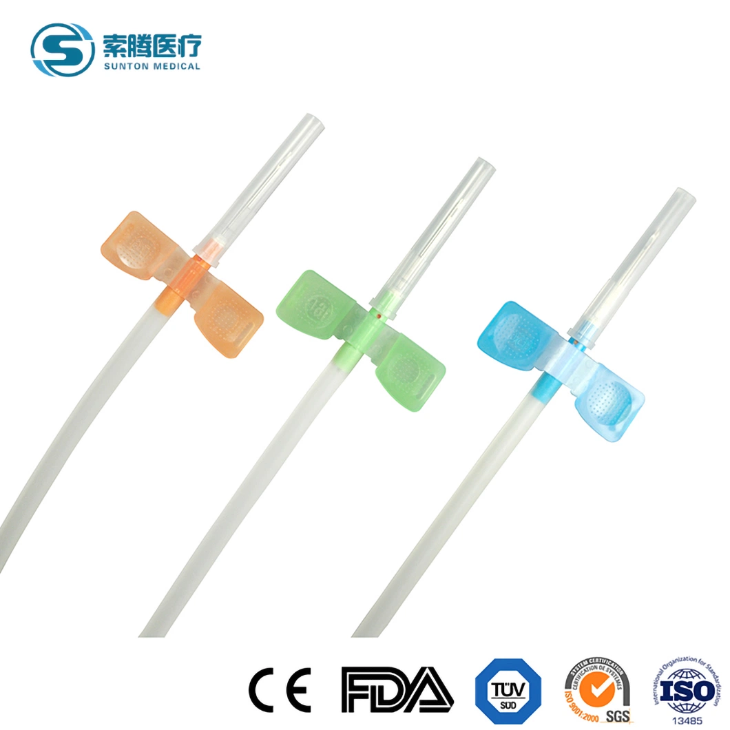 Sunton fístula AV desechable Aguja 16g 17g 18g de agujas de fístula AV ala rotatoria de ala fija Proveedores de equipos médicos de alta calidad China agujas de fístula