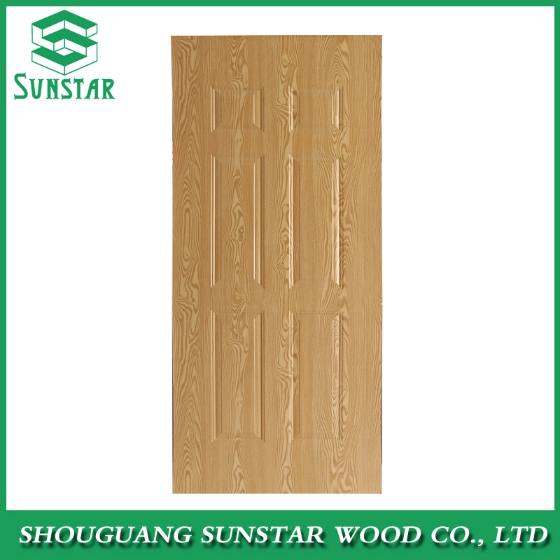 New Design Teak/Okoume/Ash/Walnut/Oak/Beech/Birch/Sapeli Natural Wood Veneer Melamine Laminate Door Skin