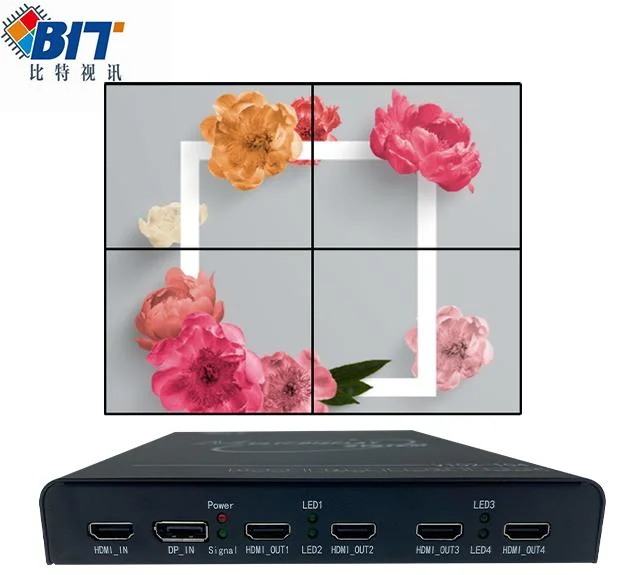 Suporte de qualidade estável Blend Projector 1X3 2X3 4X3 Hdm I Video wall Controller 3X3 1X3 Controlador de vídeo de melhor custo para a parede de vídeo