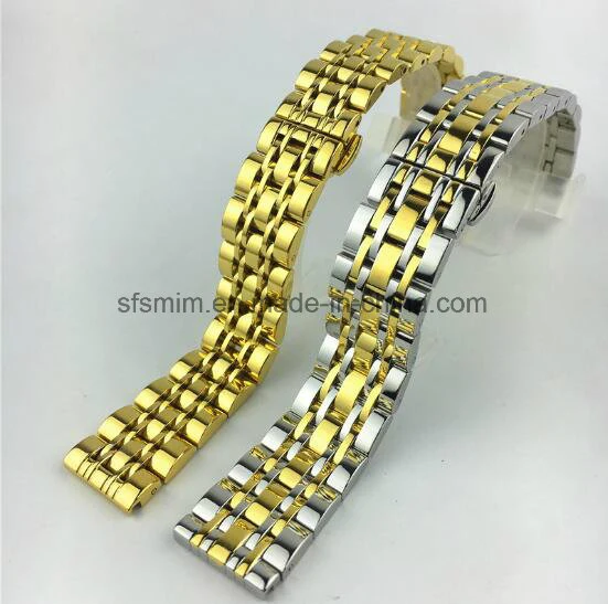 Stainless Steel Watch Band Strap Double Locking Clap Sfs-Wbss015