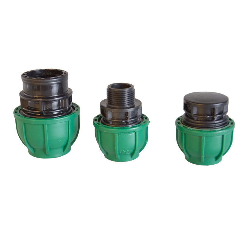 Round Internal Thread Plastic Turkish Type PP Irriplast Pn10 HDPE Compression Fittings