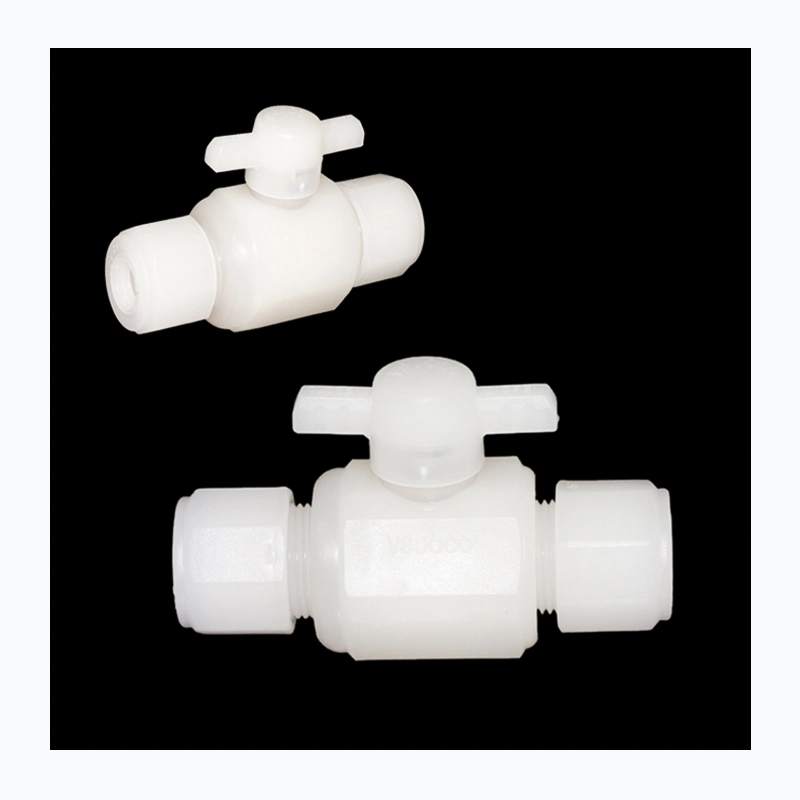 Water Regulating Valves Double Union Cock White Plastic PP PVDF Cock Ball Valve with Factory Price