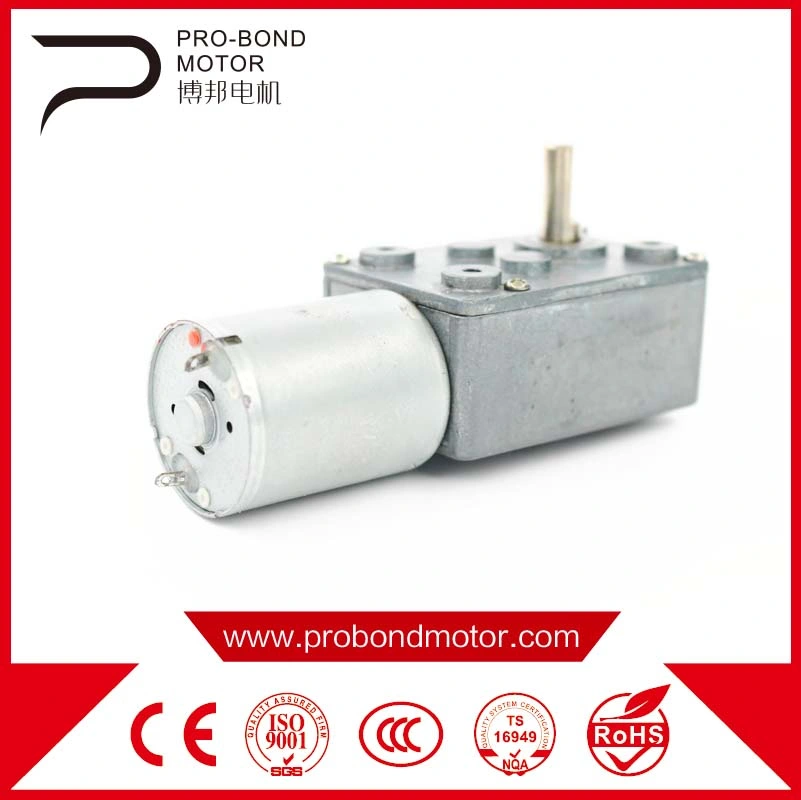 Big Power 12V fase Micro cepillado 6 eléctrico DC Gear Motor de gusano para máquina textil