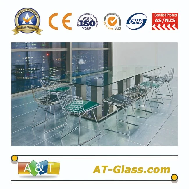 3mm-19mm Transparent Tempered Glass/Toughened Glass with Excellent Color