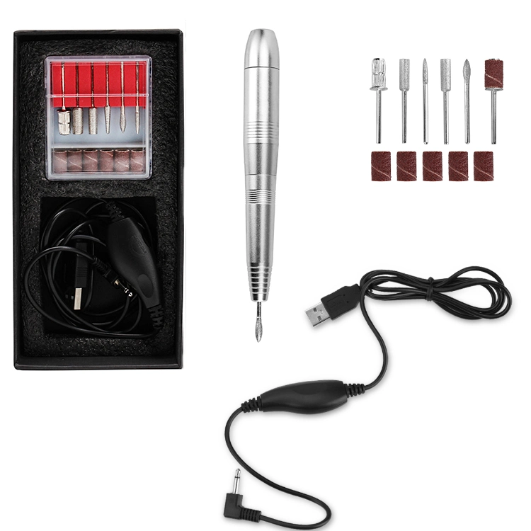 Portable USB 20000 Rpm Electric Nail Art Polisher Drill Pen