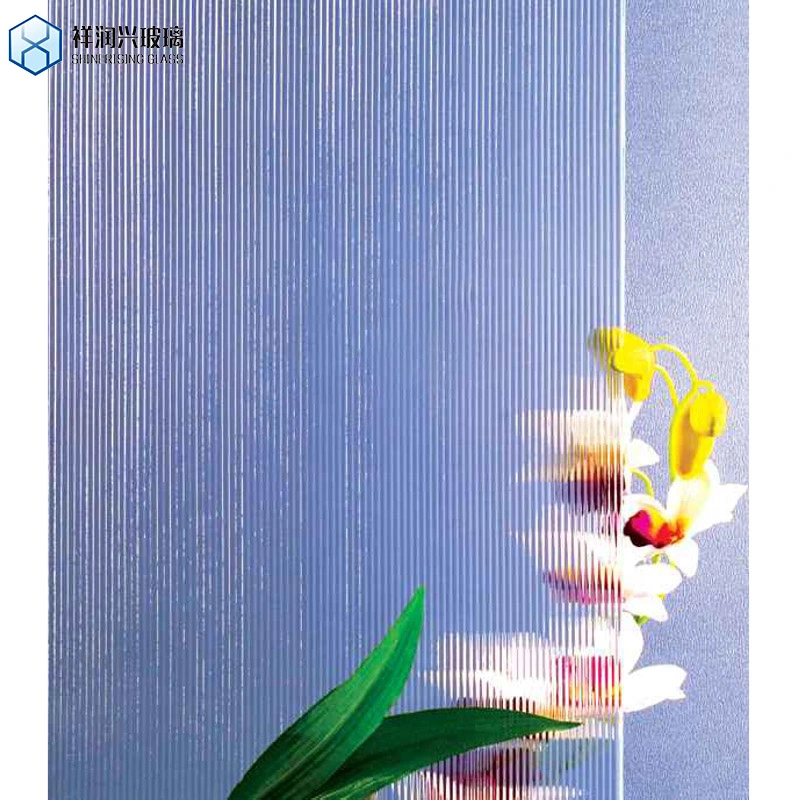 Customized Fluted Glass Patterned Moru Glass for Bathroom Home Decoration