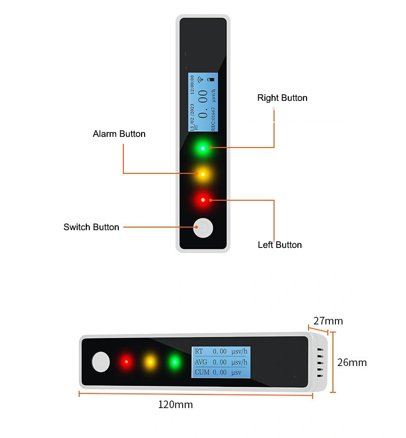 Nuclear Radiation Dose Detector Nuclear Pollution Detection Equipment