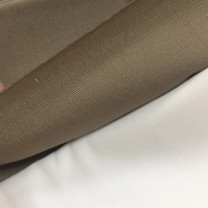 Continuous Dyeing Tc 65/35 21X21 100X52 Polyester Cotton Blend Plain Uniform Fabric Khaki for Workwear