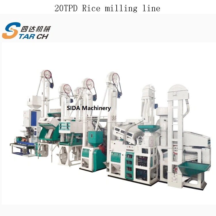Automatic Rice Polishing Husking Grading Machine Rice Mill Plant 20-30 Ton/Day Rice Processing Machine Combined Rice Milling Machine Price Rice Mill Machine