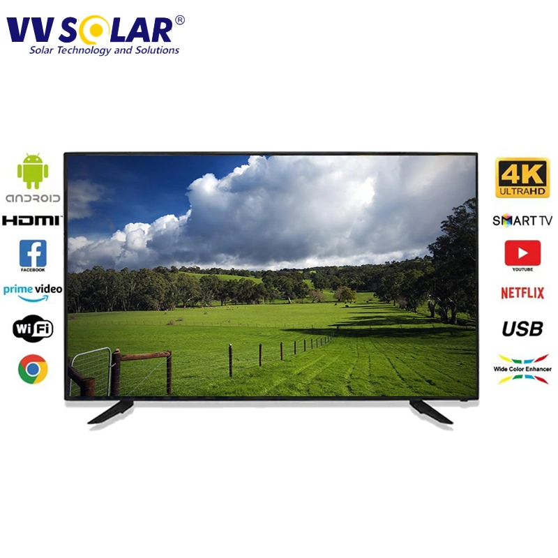 OEM 32 43 50 55 65 Inch Digital DVB-T2s2 UHD LED TV Rechargeable Television TV