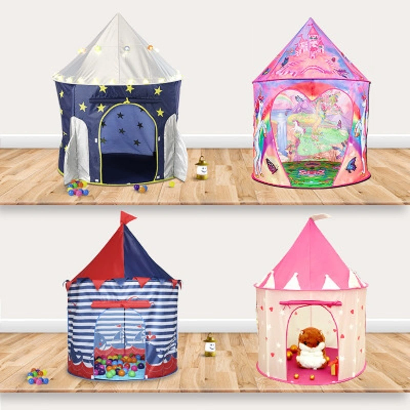 Indoor Outdoor Tent Kiddie Play Tent Collapsible Children Tent Pop up Round Game Room Wyz16364