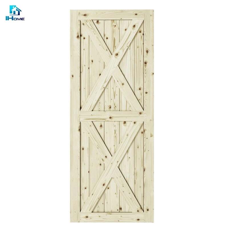 Sliding Cabinet Barn Door Hardware Solid Wood MDF Sliding Barn Doors