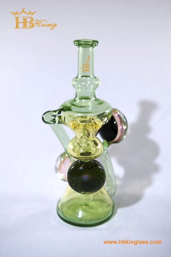 Hbking Waterpipe 2019 Hand Pipe Colorful Glass Water Pipe, DAB Rig, Art Work, USA Glass Water Pipe Bubbler Oil Rig Heady Glass Glassware