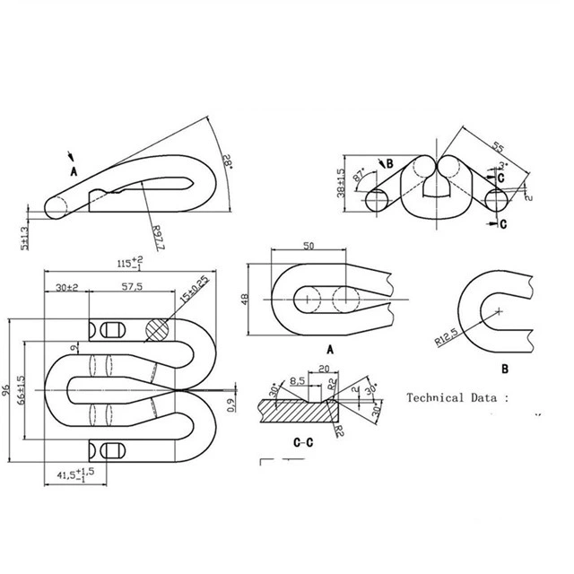 Clips plus rapides pour chemin de fer fournisseur chinois