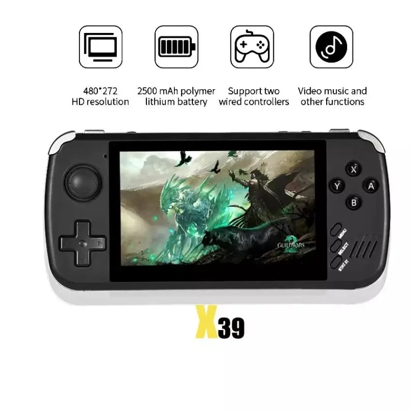 39 PRO Handheld Game Console 4.3 Inch Screen Portable Classic Handheld Game Player Retro Game for Nes/Gba