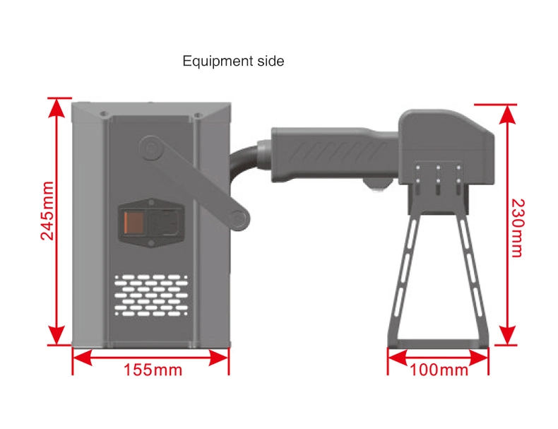 for Outdoor Working Handheld Fiber Laser Marking Machine for Metal/Stainless Steel