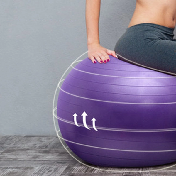 Gimnasio de etiqueta privada de 55cm 65cm 75cm Yoga equilibrio Fitness Ball personalizado con Logo / silla ejercicio Yoga Ball