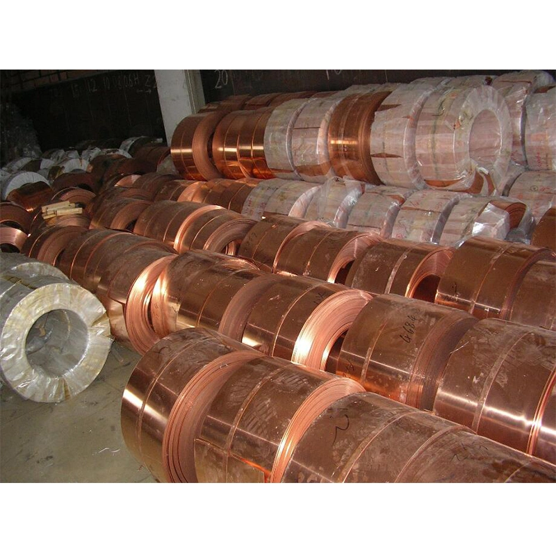 High Precision Tu1 Tu2 Copper Strip with Ultra-Thin Cut Copper Coil C1020 C1100 Oxygen Free Environmental Protection Pure Copper Strip