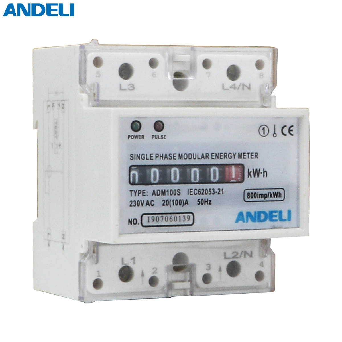 Adm100s Kwh 10-60A Andeli Energy Meter