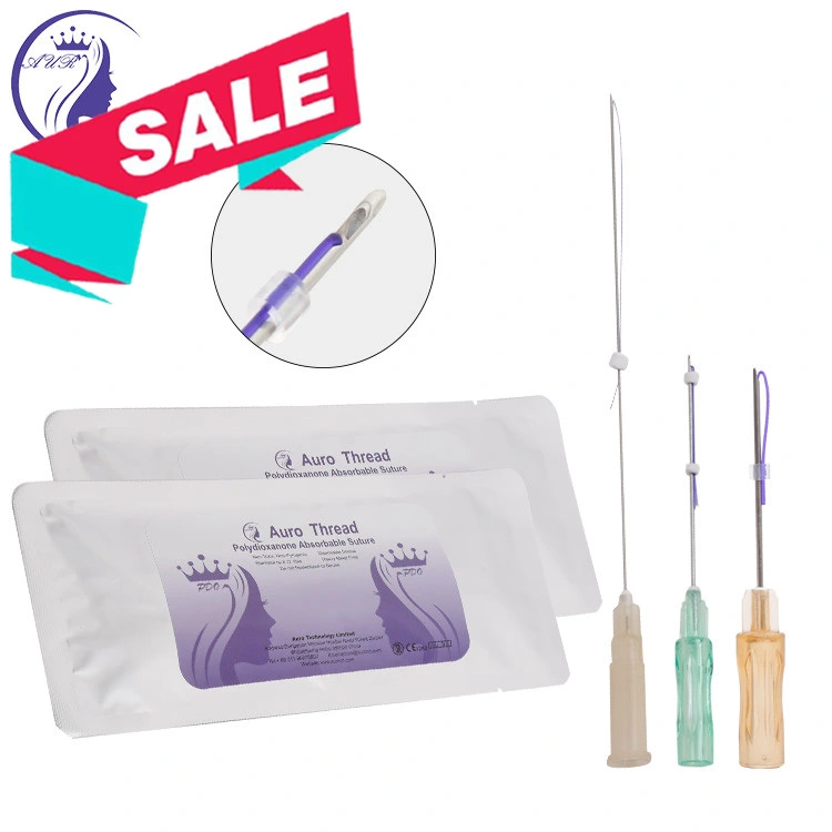 Top Quality Suture Surgical Sterile Strong Pdo Spring Thread Needle for Face Lift