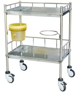 B-85 High Quality Hospital Furniture with The Stainless Steel Medical Trolley