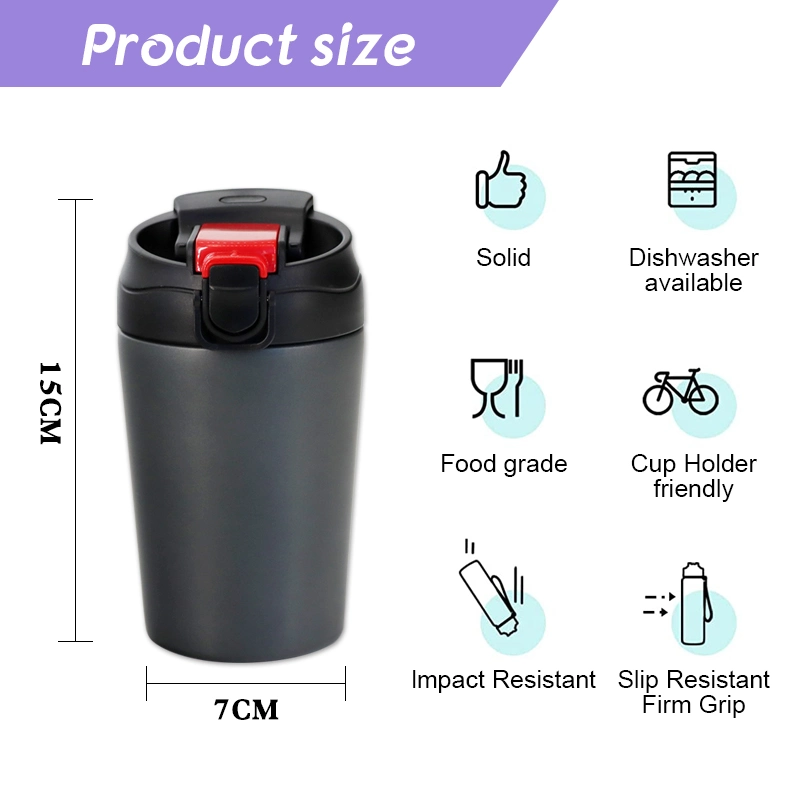 New Coffee Cup 600ml Double-Layer Stainless Steel Cup Vacuum Coffee Cup