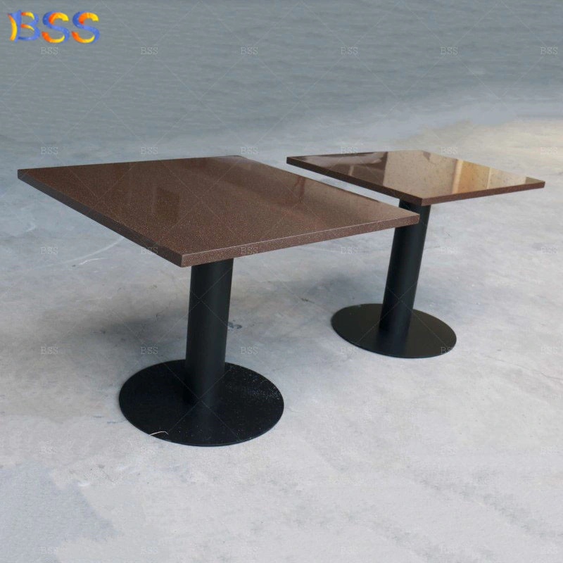 Commercial Corian Airport Restaurant Cafe Square Table and Chairs