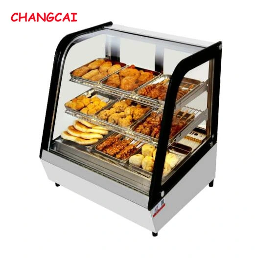 Ftc-90 Display Refrigerator Refrigerated Curved Glass Side Bakery Cake Display Showcase Floor Standing Refrigerator