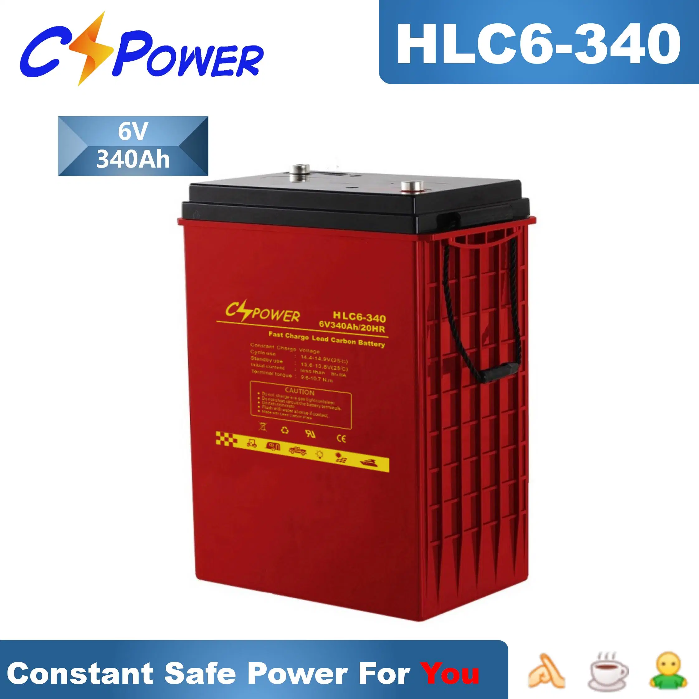 Cspower Battery Fast Charge Long Life Lead Carbon Battery Hlc 6-400