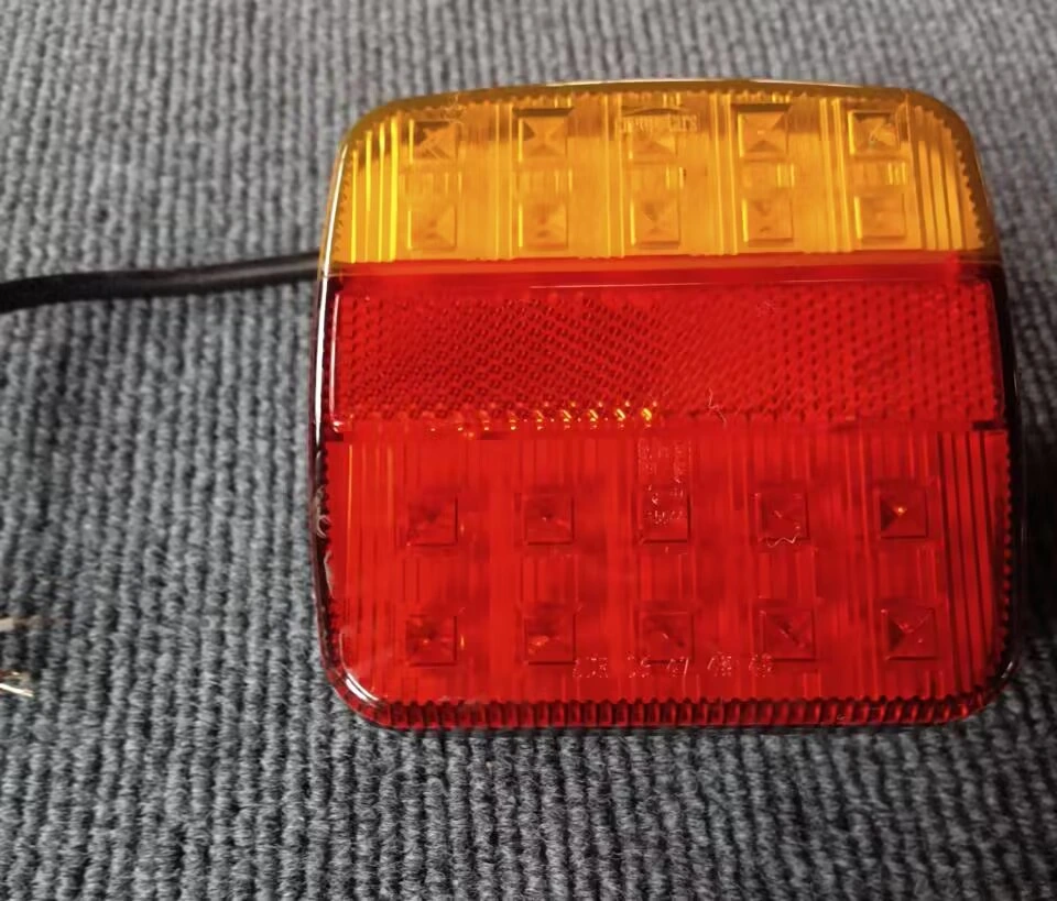 12V Square Tail Light Fit for Trailer LED Square Combination Trailer Tail Lights