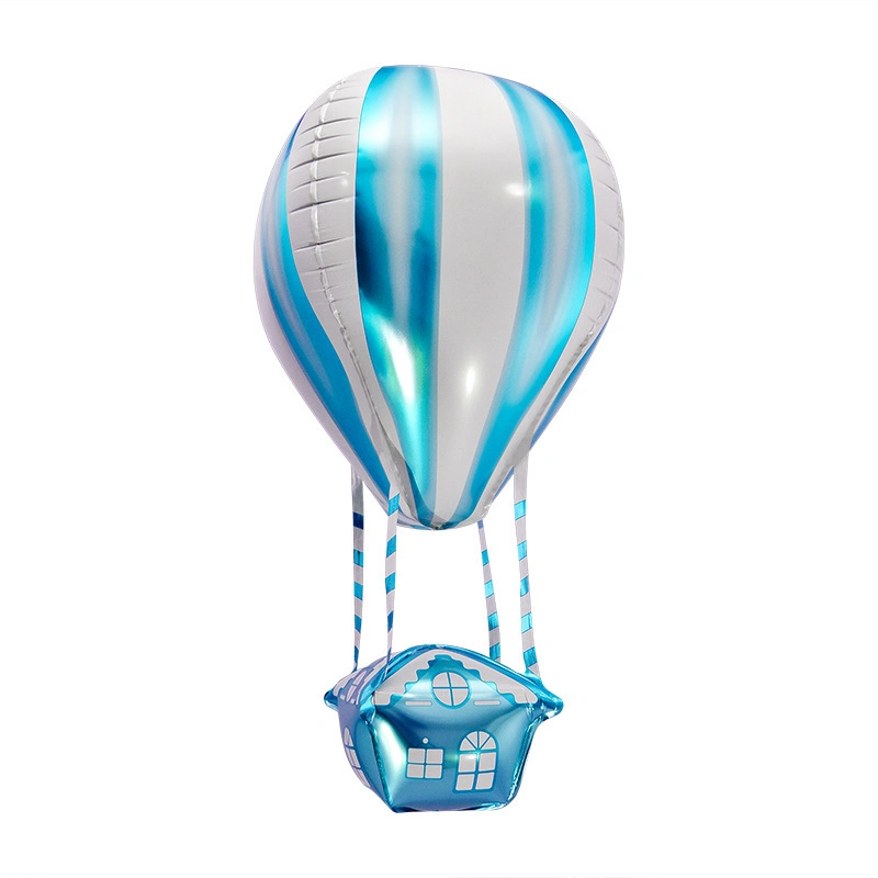 22" 4D Hot Air Balloon Shape Children's Toy Birthday Party Decoration Floating Aluminum Film Balloon Hot Air Balloon Decor