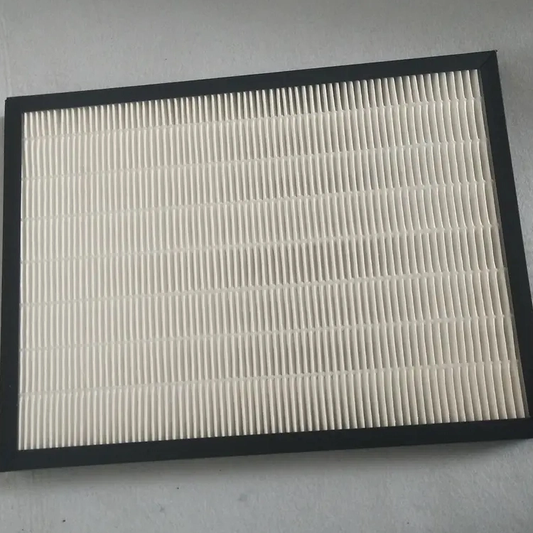 Filtro de painel papel redobrável estrutura ativada carbono