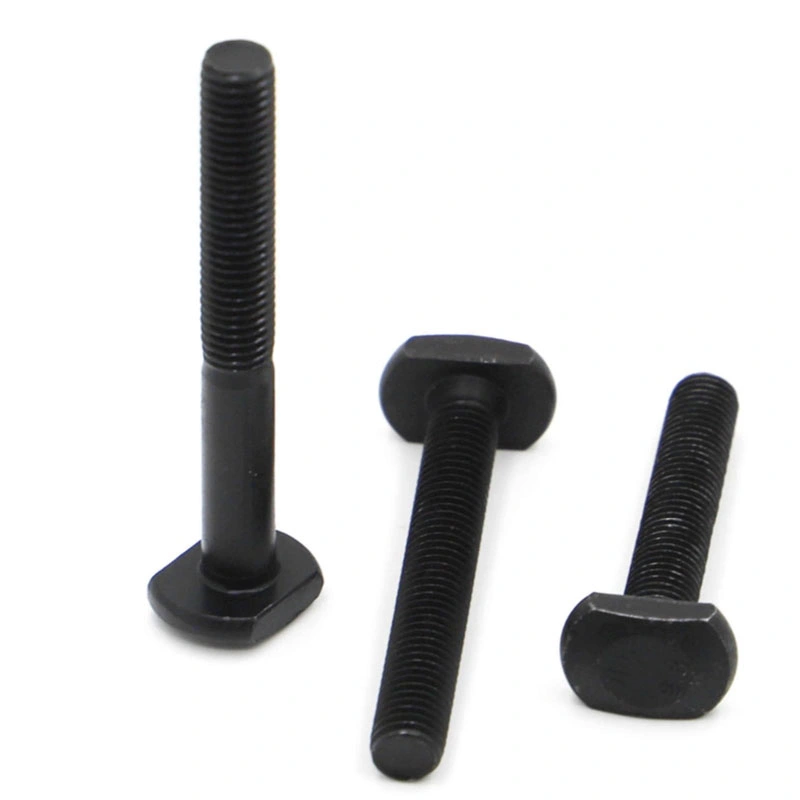 Non Standard Black High-Strength Cold Heading Half Thread T Head Type Bolt